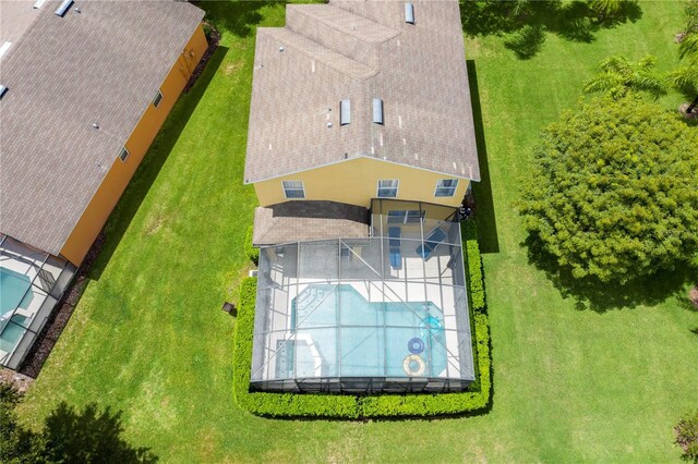 17614 Woodcrest Way, Clermont, FL 34714 - view from above of property featuring a pool area