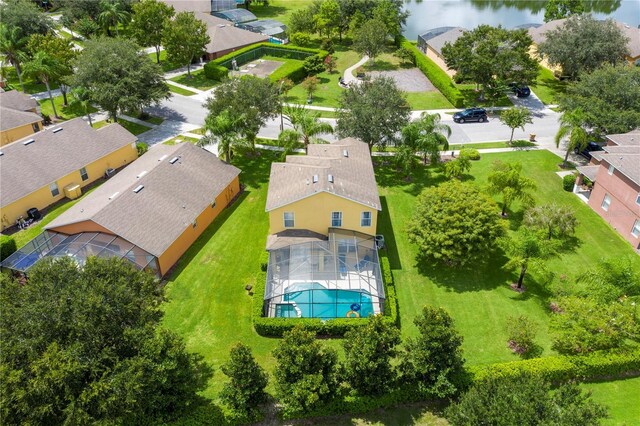 17614 Woodcrest Way, Clermont, FL 34714 - aerial view of residential area with a pool