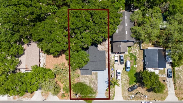 415 S Lancelot Ave, Orlando, FL 32835 - aerial view of property and surrounding area featuring property boundaries highlighted
