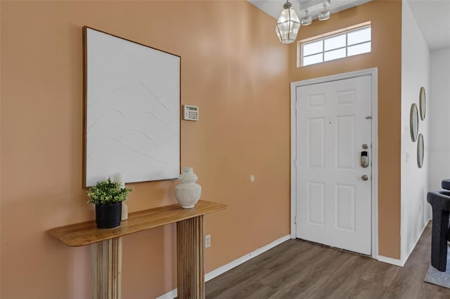 468 Jaybee Ave, Davenport, FL 33897 - foyer with wood finished floors and baseboards