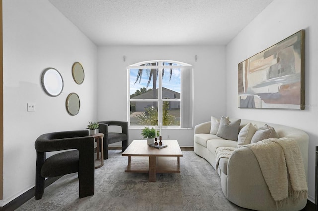 468 Jaybee Ave, Davenport, FL 33897 - living room featuring baseboards and a textured ceiling