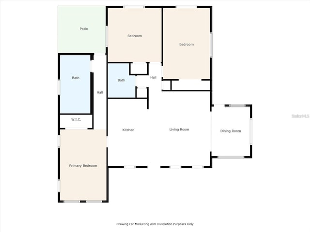 203 Driftwood Dr W, Palm Harbor, FL 34683 - property floor plan