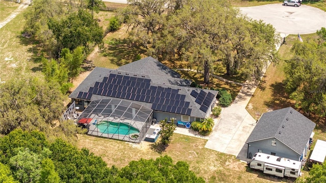 6917 Roman Ct, Clermont, FL 34714 - aerial view of property and surrounding area with a pool area