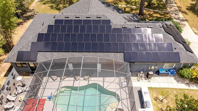 6917 Roman Ct, Clermont, FL 34714 - view from above of property featuring a pool