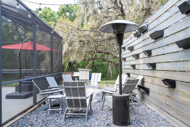 6917 Roman Ct, Clermont, FL 34714 - view of patio / terrace with a fire pit
