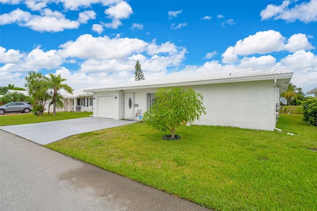 7500 NW 66th Ter, Tamarac, FL 33321 - ranch-style house featuring an attached garage, driveway, and a front yard