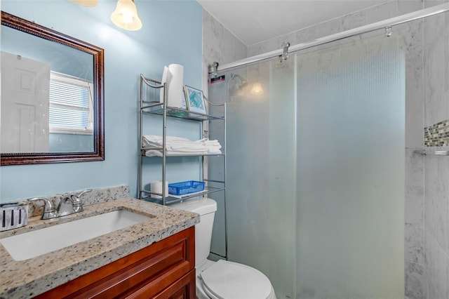 7500 NW 66th Ter, Tamarac, FL 33321 - full bathroom with toilet, vanity, and a stall shower
