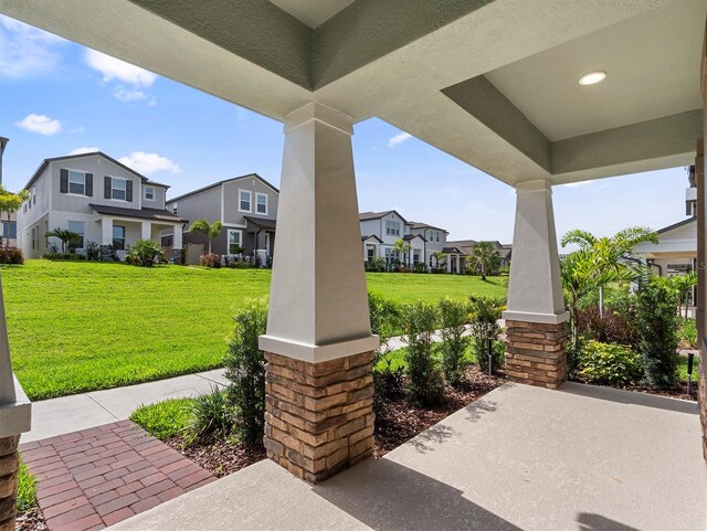 12009 Walmsley Aly, Winter Garden, FL 34787 - view of patio with a residential view