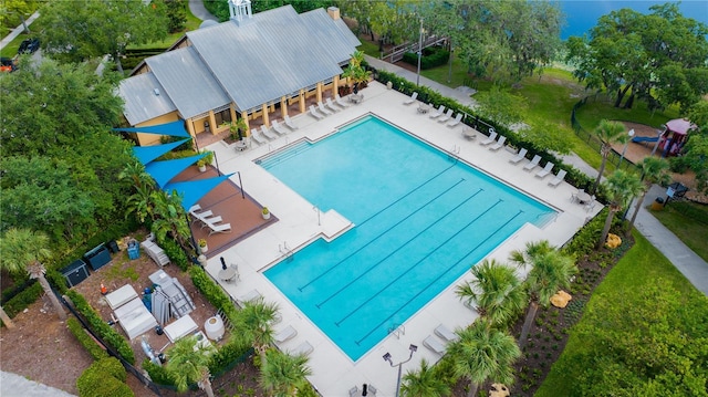 5032 Beach River Rd, Windermere, FL 34786 - view of subject property with a pool