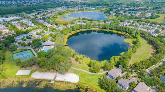 5032 Beach River Rd, Windermere, FL 34786 - aerial perspective of suburban area featuring a nearby body of water