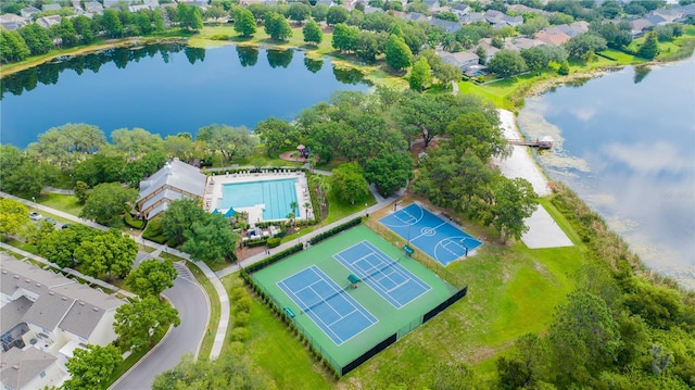 5032 Beach River Rd, Windermere, FL 34786 - drone / aerial view of a large body of water and a pool area