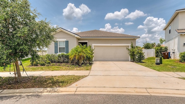 600 Buchannan Dr, Davenport, FL 33837 - view of front of property with an attached garage, concrete driveway, and stucco siding