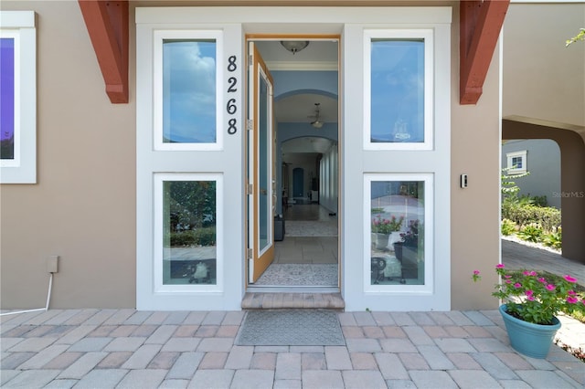 8268 Bellow St, Orlando, FL 32827 - entrance to property with stucco siding