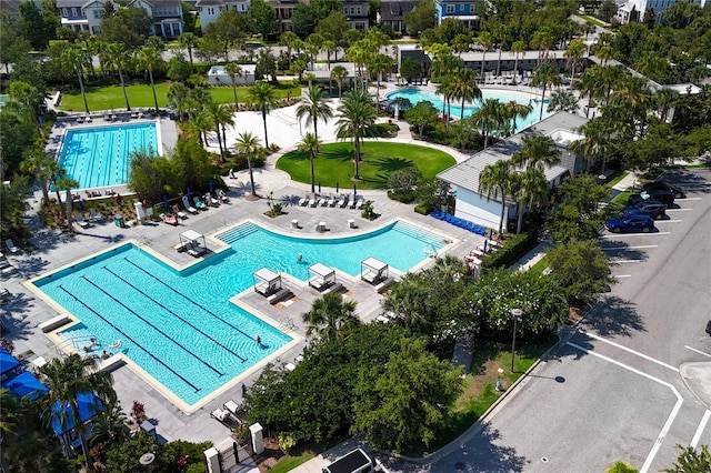 8268 Bellow St, Orlando, FL 32827 - drone / aerial view of a pool area