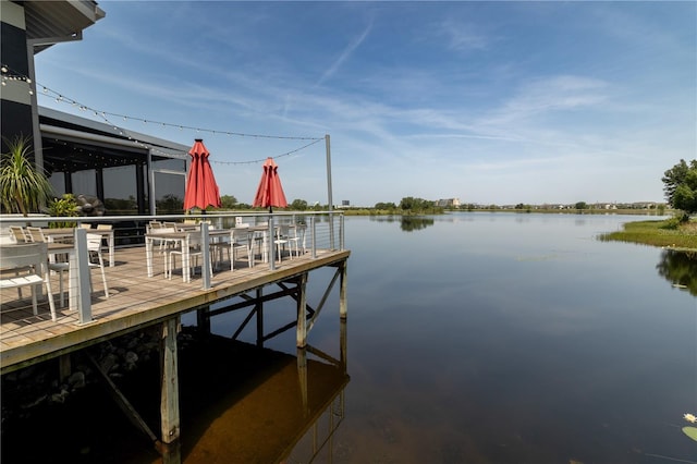 8268 Bellow St, Orlando, FL 32827 - dock featuring a water view