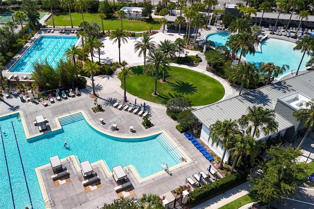 8268 Bellow St, Orlando, FL 32827 - bird's eye view of a pool