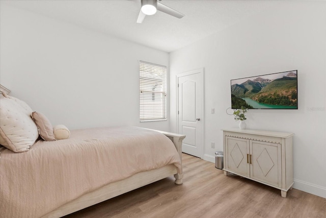 356 Via Tuscany Loop, Lake Mary, FL 32746 - bedroom featuring light wood-style floors, baseboards, and a ceiling fan