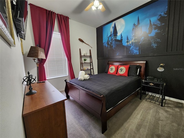 236 Boxwood Dr, Davenport, FL 33837 - carpeted bedroom with baseboards and a ceiling fan