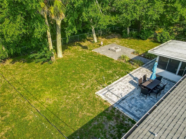 3104 Lime Tree Dr, Edgewater, FL 32141 - view of yard featuring a patio area