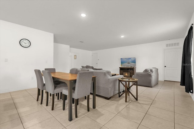 123 Zinnia Ln W, Poinciana, FL 34759 - dining area featuring light tile patterned floors, recessed lighting, and baseboards