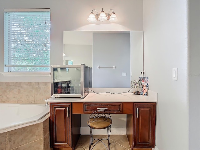 3213 Kentshire Blvd, Ocoee, FL 34761 - bathroom featuring a bath, vanity, and tile patterned flooring