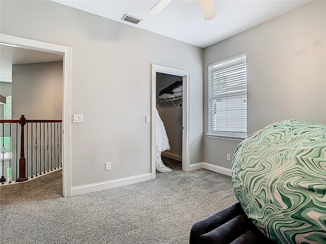 3213 Kentshire Blvd, Ocoee, FL 34761 - bedroom with carpet, baseboards, and a ceiling fan