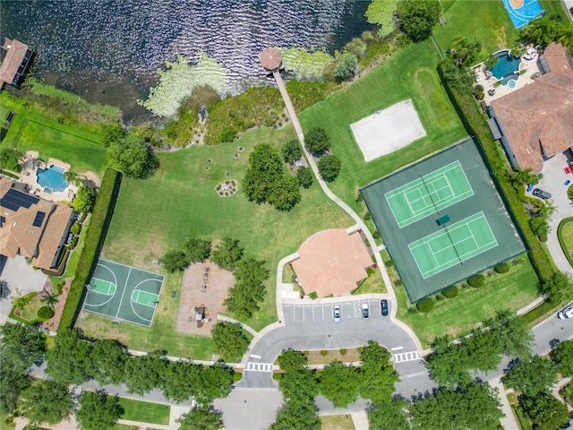3213 Kentshire Blvd, Ocoee, FL 34761 - aerial view of property and surrounding area with a large body of water