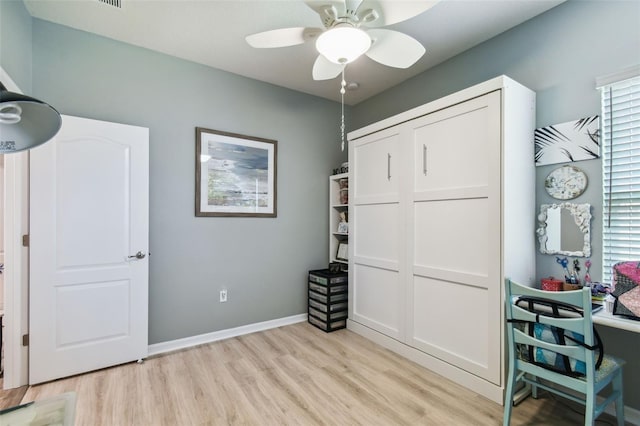 2941 Marlberry Ln, Clermont, FL 34714 - office space with light wood-type flooring and a ceiling fan