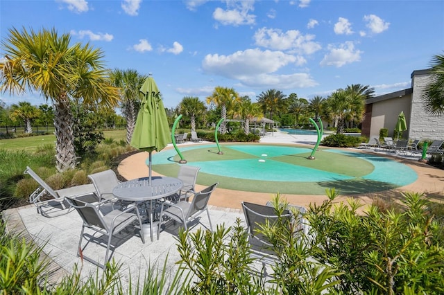 2941 Marlberry Ln, Clermont, FL 34714 - view of pool with a patio area, a putting green, and a pool