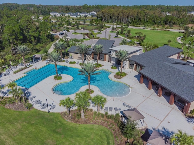 2941 Marlberry Ln, Clermont, FL 34714 - community pool with a lawn and a patio area