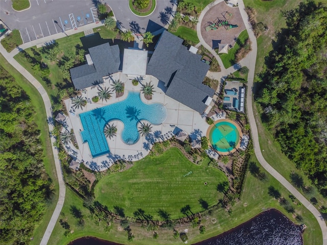 2941 Marlberry Ln, Clermont, FL 34714 - drone / aerial view of a pool area