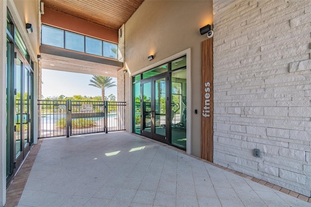 2941 Marlberry Ln, Clermont, FL 34714 - view of patio with french doors