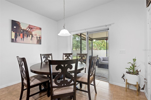 30245 Cheval St, Mount Dora, FL 32757 - dining space with light tile patterned flooring and baseboards