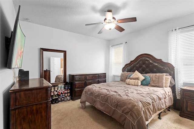 30245 Cheval St, Mount Dora, FL 32757 - bedroom with light colored carpet and a ceiling fan