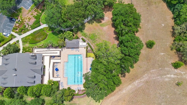 30245 Cheval St, Mount Dora, FL 32757 - aerial view of property's location featuring a pool area