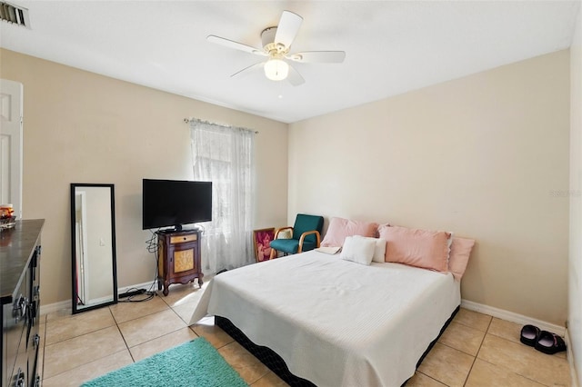 4208 Lugano Ct, Kissimmee, FL 34746 - bedroom featuring light tile patterned floors, ceiling fan, and baseboards