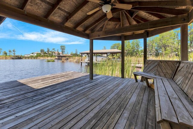 5913 Masters Blvd, Orlando, FL 32819 - dock area featuring a water view