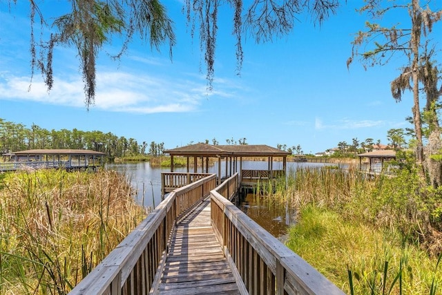 5913 Masters Blvd, Orlando, FL 32819 - dock area with a gazebo and a water view