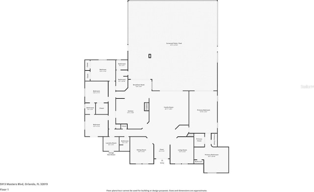 5913 Masters Blvd, Orlando, FL 32819 - home floor plan