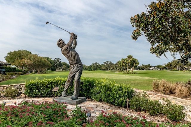 5913 Masters Blvd, Orlando, FL 32819 - view of home's community featuring golf course view and a yard