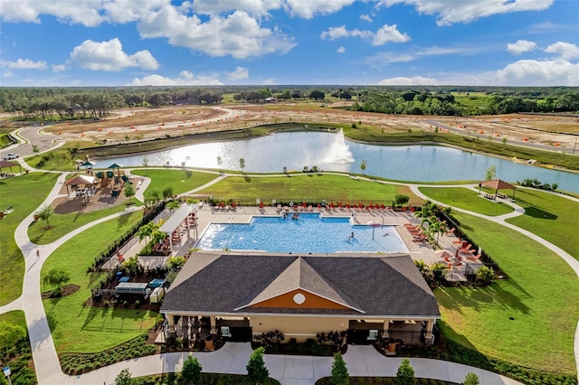 868 Brooklet Dr, Davenport, FL 33837 - drone / aerial view of a large body of water and a pool area