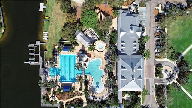 1031 Signet, Apollo Beach, FL 33572 - aerial view of property's location with a pool