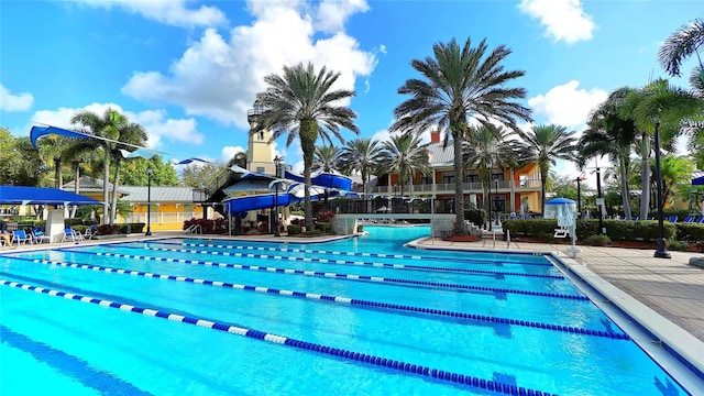 1031 Signet, Apollo Beach, FL 33572 - community pool featuring a water slide