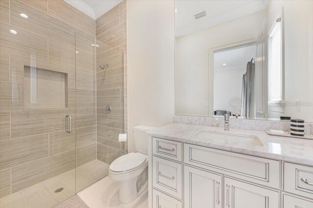 521 S Phelps Ave, Winter Park, FL 32789 - full bath featuring toilet, a shower stall, and vanity
