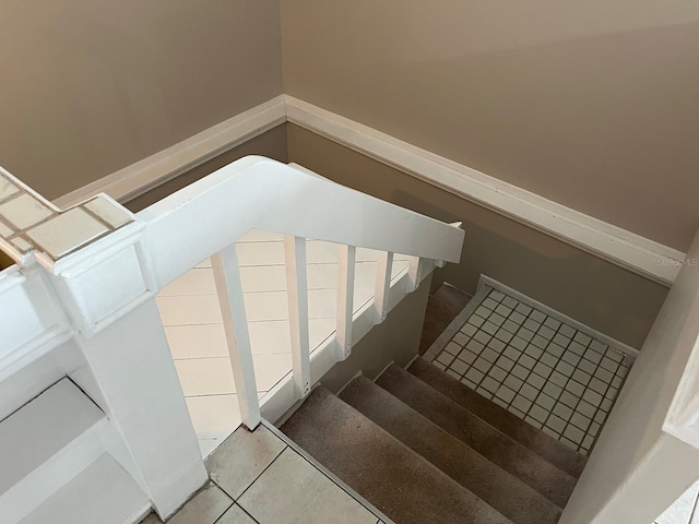 4596 Pheasant Run Dr Unit C, Orlando, FL 32808 - staircase with tile patterned flooring