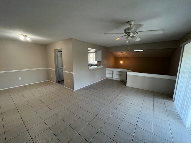 4596 Pheasant Run Dr Unit C, Orlando, FL 32808 - unfurnished living room with tile patterned floors, ceiling fan, and baseboards
