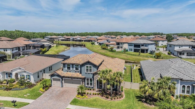 29043 Picana Ln, Wesley Chapel, FL 33543 - aerial perspective of suburban area with a large body of water