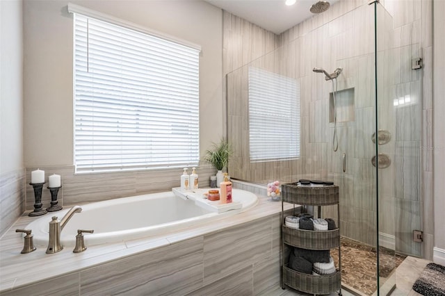 29043 Picana Ln, Wesley Chapel, FL 33543 - bathroom with a stall shower and a bath