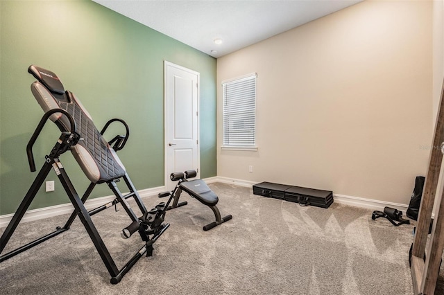 29043 Picana Ln, Wesley Chapel, FL 33543 - exercise area with carpet floors and baseboards