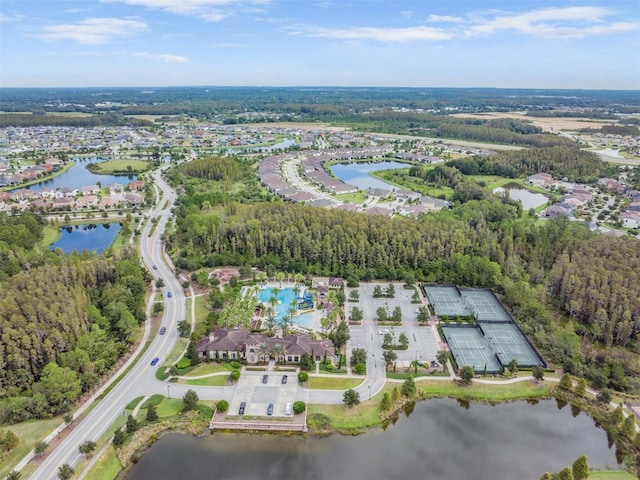29043 Picana Ln, Wesley Chapel, FL 33543 - aerial overview of property's location featuring a large body of water and nearby suburban area